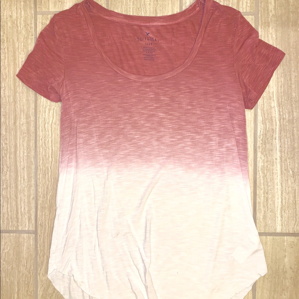 White and pink blouse